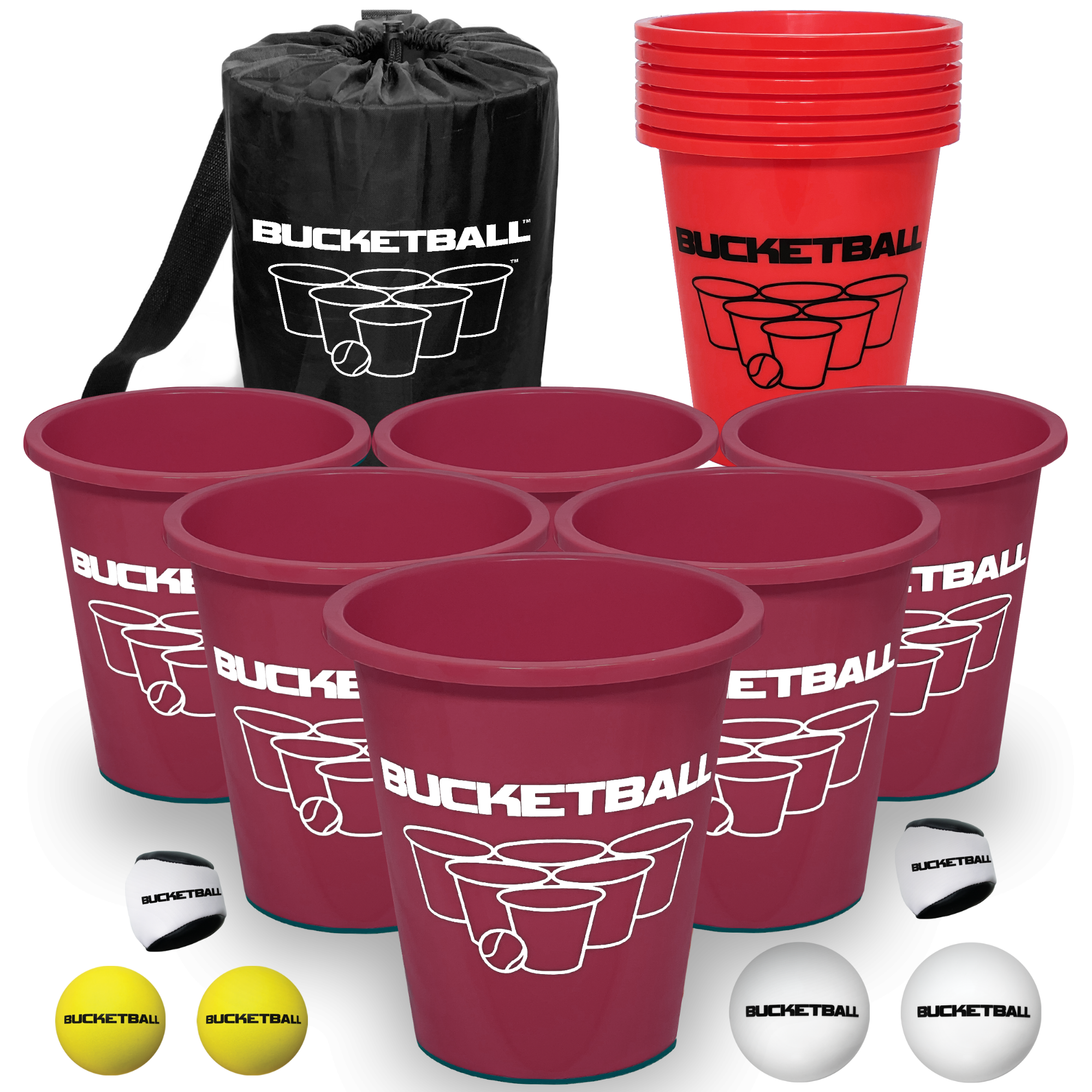 BucketBall - Team Color Edition - Party Pack store (Maroon/Red)