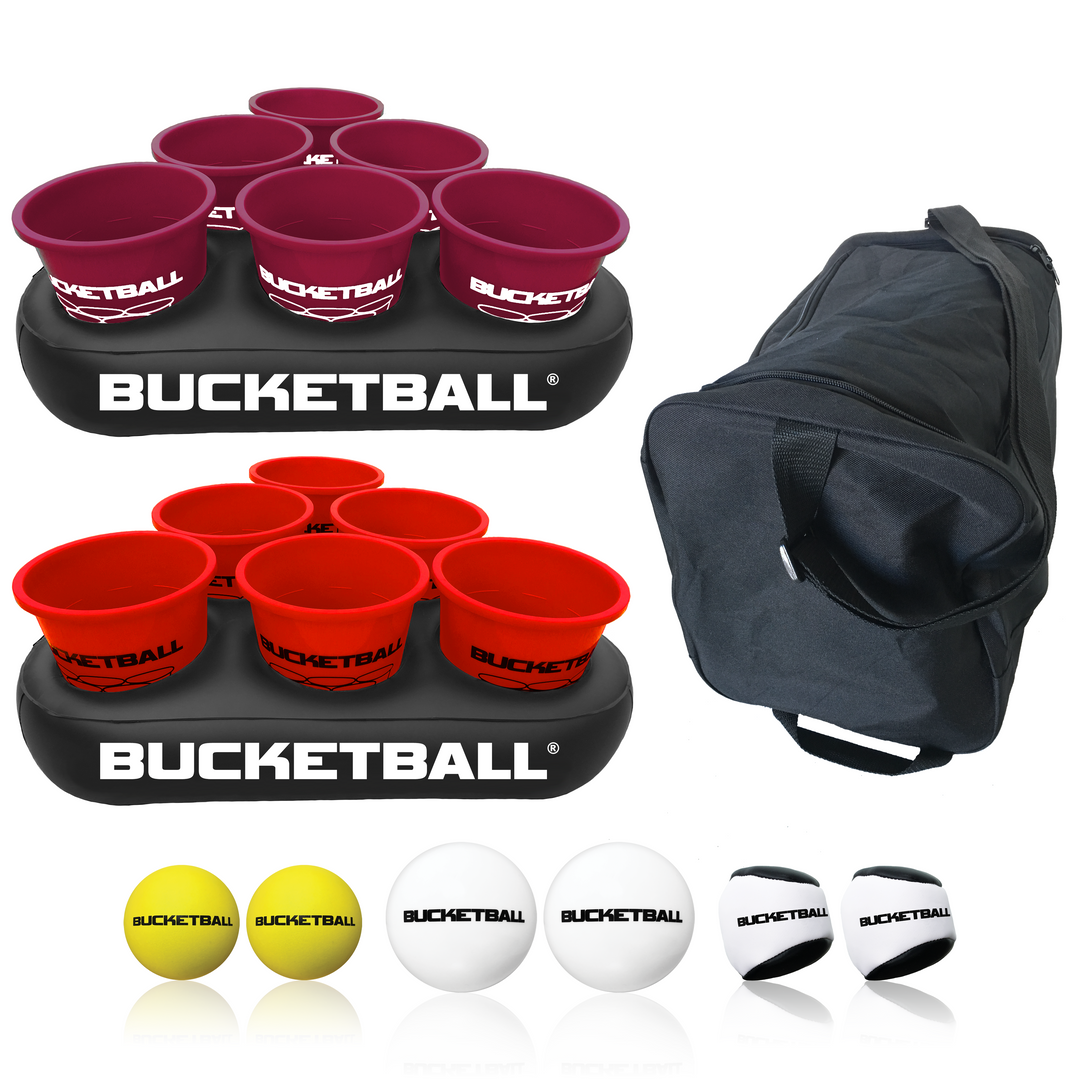 BucketBall - Team Color Edition - Party Pack (Maroon/Red) - BucketBall